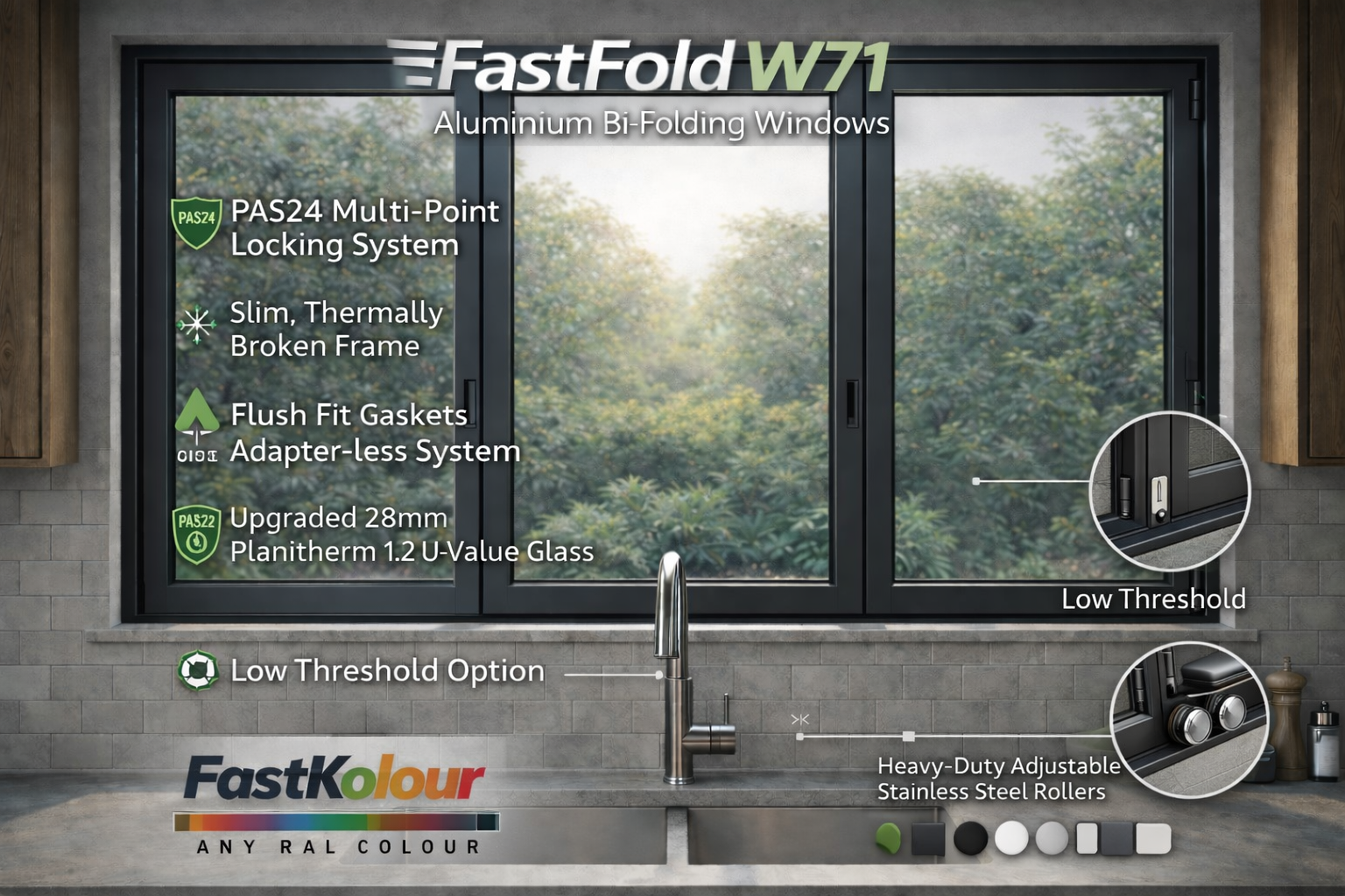 FlushFit Z71 Flush Aluminium Windows Technical Specification